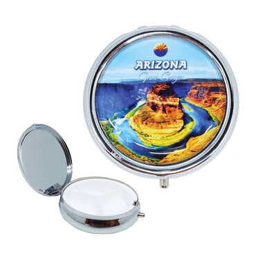 Customazible Customised Epoxy Round Pill Box 50x15 mm