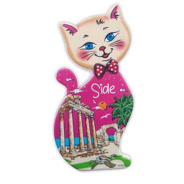 Toptan Özelleştirilebilir Uv Baskılı Kedi Şekilli Magnet 43x87 mm