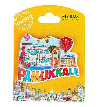 Pamukkale Temalı Kartonetli Uv Polyester Magnet - 3