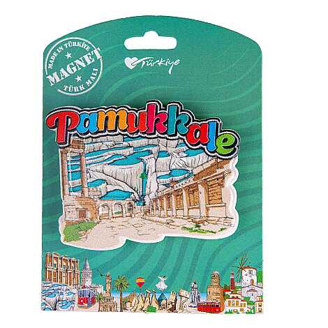 Pamukkale Temalı Kartonetli Uv Polyester Magnet - 5