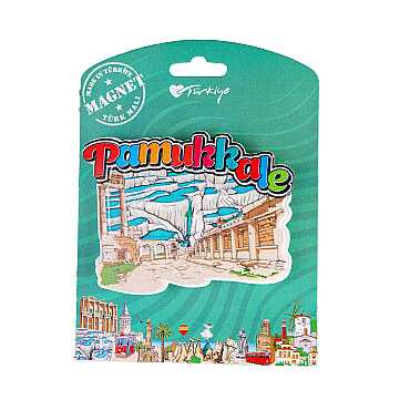 Pamukkale Temalı Kartonetli Uv Polyester Magnet - 8