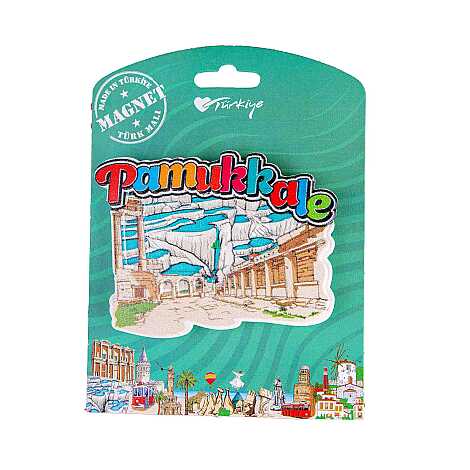 Pamukkale Temalı Kartonetli Uv Polyester Magnet - 8
