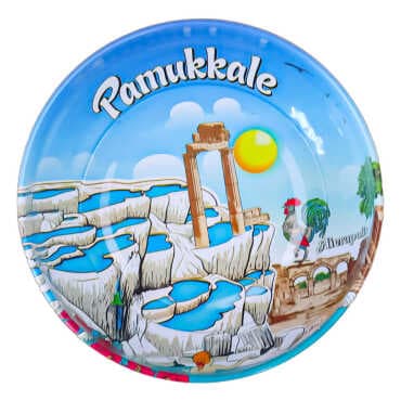 Pamukkale Themed Metal Bowl 95 mm - Standart - 2