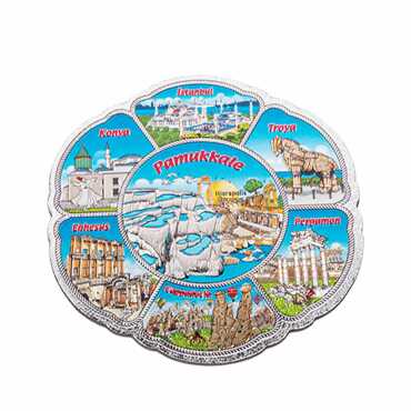 Pamukkale Temalı Metalize Magnet 70Mm - 4