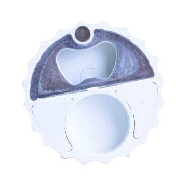 Pamukkale Themed Myros White Bottle Opener Refrigerator Magnet 63x15 mm - Standart - 2