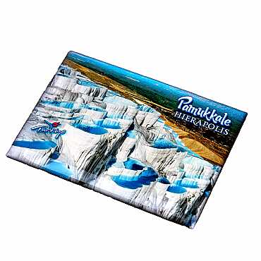 Pamukkale Temalı Myros Dikdörtgen Magnet 80x55 cm - 3