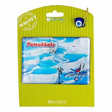 Pamukkale Temalı Myros Kartonetli Magnet - 3