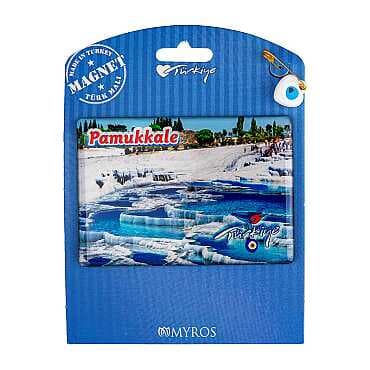 Pamukkale Temalı Myros Kartonetli Magnet - 4