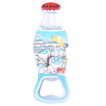 Pamukkale Themed Customised Uv Printed Coca Cola Bottle Shape Plastic Base Bottle Opener 42x120 mm - 5