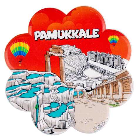 Pamukkale Temalı MYROS UV PAPATYA BARDAKALTI 110 MM - 1