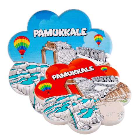 Pamukkale Temalı MYROS UV PAPATYA BARDAKALTI 110 MM - 2