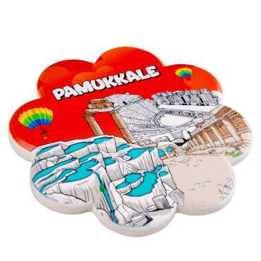 Pamukkale Temalı MYROS UV PAPATYA BARDAKALTI 110 MM - 7