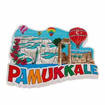 Pamukkale Temalı Myros Yöresel Polyester Magnet - 9