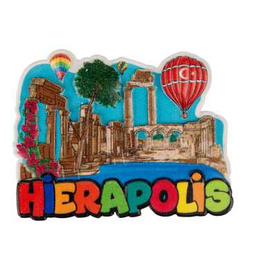 Pamukkale Temalı Myros Yöresel Polyester Magnet - 7