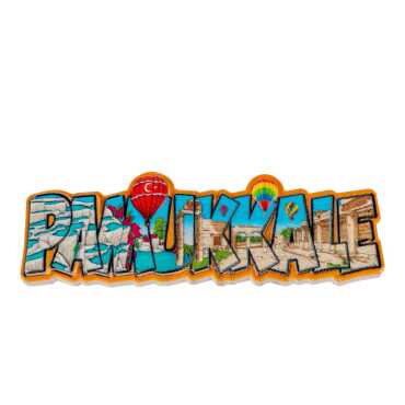 Pamukkale Temalı Myros Yöresel Polyester Magnet - 8