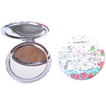 Pamukkale Themed Custom Printed Round Pocket Mirror - 5