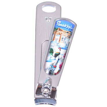 Pamukkale Themed Customised Metal Epoxy Nail Clipper 56x13x13 mm - Thumbnail