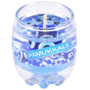 Myros - Pamukkale Themed Glass Transparent Gel Candle