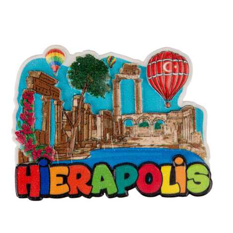 Pamukkale Themed Myros Local Polyester Refrigerator Magnet - 7