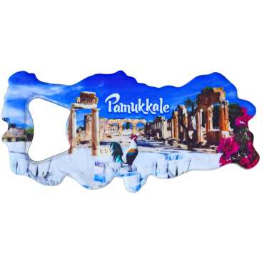Pamukkale Themed UV Map Bottle Opener - Myros