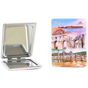 Toptan Patara Temalı Myros Dikdörtgen Özelleştirilmiş Pu Ayna 85x62x11 mm - Thumbnail