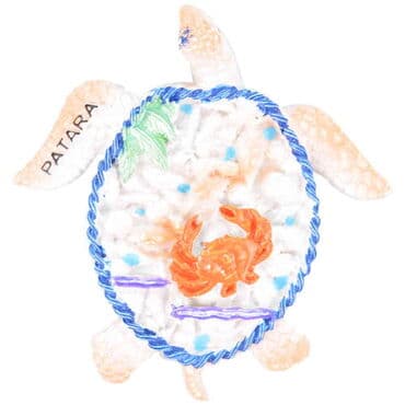 Wholesale Patara Themed Stone and Mother of Pearl Finish Polyester Refrigerator Magnet - 10