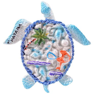 Wholesale Patara Themed Stone and Mother of Pearl Finish Polyester Refrigerator Magnet - 16