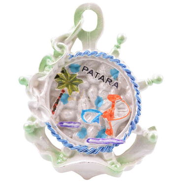 Wholesale Patara Themed Stone and Mother of Pearl Finish Polyester Refrigerator Magnet - 21