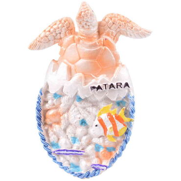 Wholesale Patara Themed Stone and Mother of Pearl Finish Polyester Refrigerator Magnet - 25