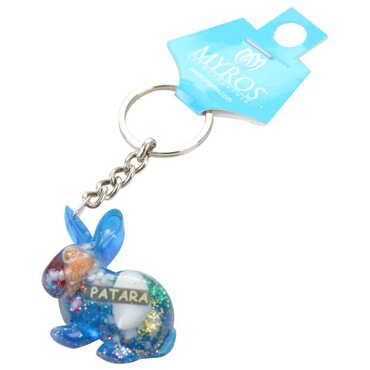 Patara Themed Customised Transparent Polyester Keyring - Thumbnail