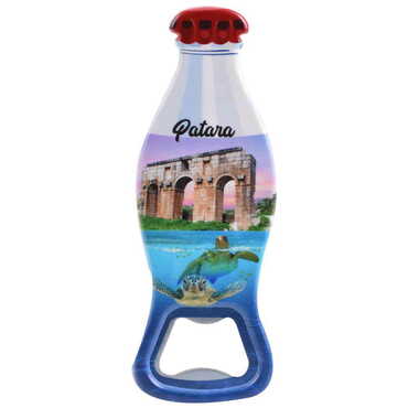 Patara Themed Customised Uv Printed Coca Cola Bottle Shape Plastic Base Bottle Opener 42x120 mm - Thumbnail