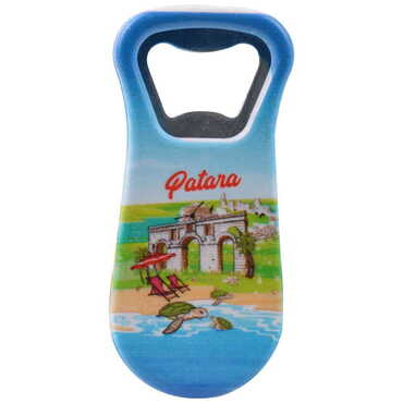 Patara Themed Customised Uv Printed Plastic Base Plastic Base Bottle Opener 95x43 mm - Thumbnail