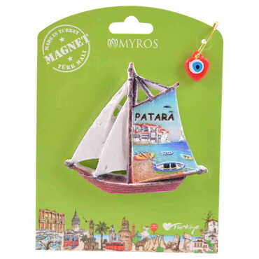 Myros - Patara Themed Polyester UV Printed Custom Backing Carded Fridge Magnet