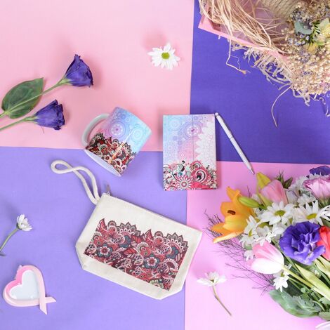 Pembe Mandala Kadınlar Günü Seti