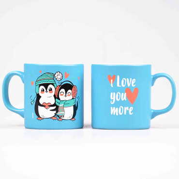 Myros - Penguen Themed Ceramic Custom Printed Mug