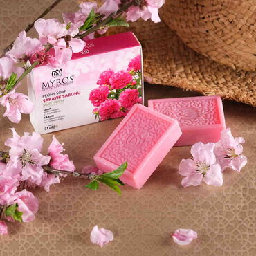 Peony Soap Set Of 2 Pcs 75 gr each - Thumbnail