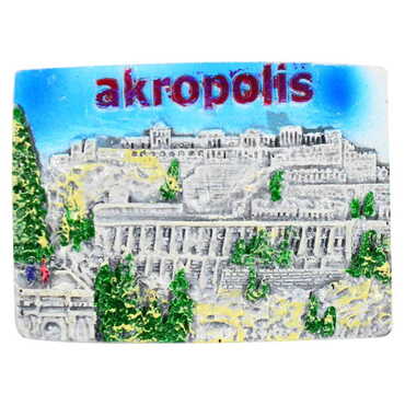 Pergamon Themed Polyester Fridge Magnet - 3
