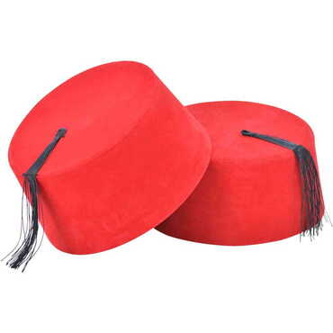 Plain Red Fez - Thumbnail