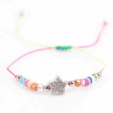 Plastic Cyrstal Detailed Bracelet - Thumbnail