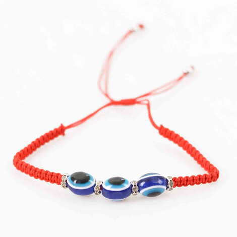 Plastic Evil Eye Crystal Bracelet