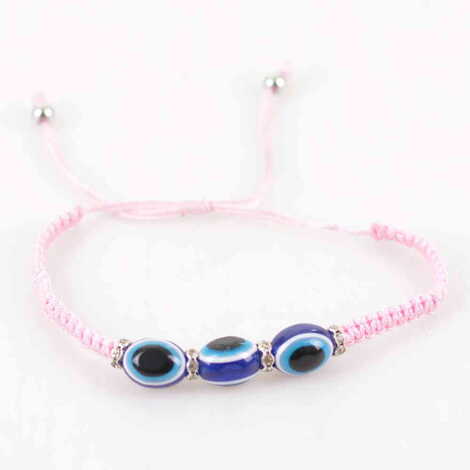 Plastic Evil Eye Crystal Bracelet