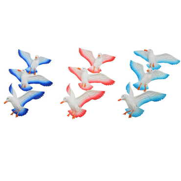 Polyester 3D Seagull Wall Hanging Decor - 2