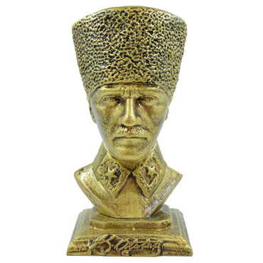 Myros - Polyester Ataturk Bust Figurine Big Size 115X225X97 Mm