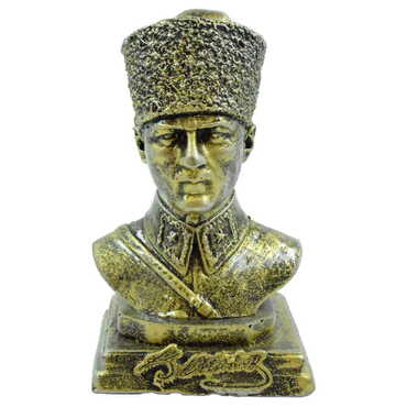 Myros - Polyester Ataturk Bust Figurine Small Size 88X160X88 Mm