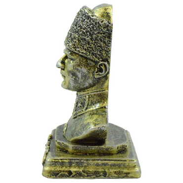 Polyester Ataturk Bust Figurine Small Size 88X160X88 Mm - Thumbnail