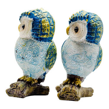 Polyester Owl Figurine 11 cm - Standart - 4