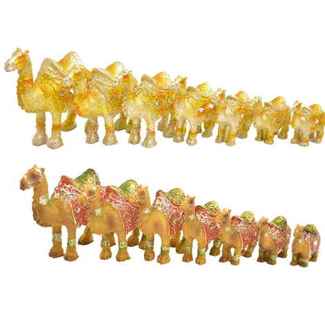 Polyester Camel Family Figurine Set Of 7 Pcs 230x100x100 mm - 2