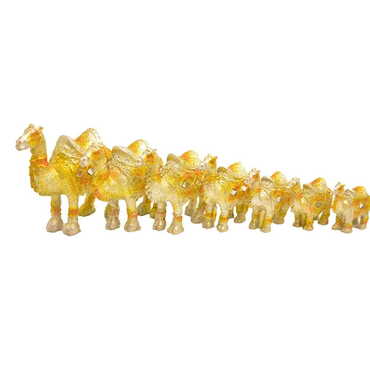 Polyester Camel Family Figurine Set Of 7 Pcs 230x100x100 mm - Thumbnail