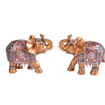 Polyester Elephant Figurine No:6 230x90x190 mm - Thumbnail