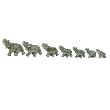 Myros - Polyester Elephant Figurine Set of 7 pcs - 112